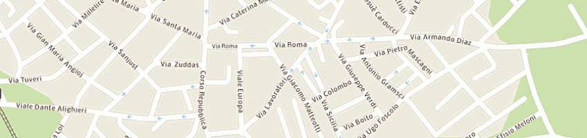 Mappa della impresa secci nicolina a DOLIANOVA