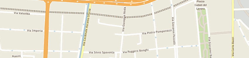 Mappa della impresa sirio snc di sergi luisa maria e c a MILANO