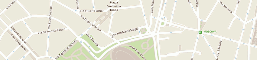 Mappa della impresa cacciatori srl a MILANO