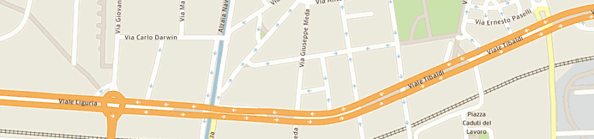 Mappa della impresa tagliabue d di tagliabue giovanni e c a MILANO
