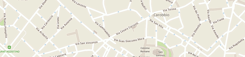 Mappa della impresa venti correnti srl a MILANO