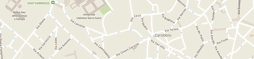 Mappa della impresa ercros italia srl a MILANO