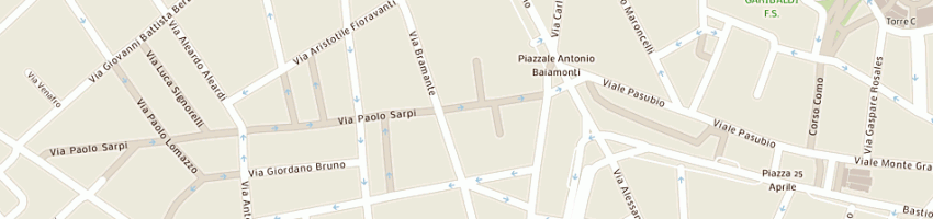 Mappa della impresa copy transport sas di parisi francesco e c a MILANO