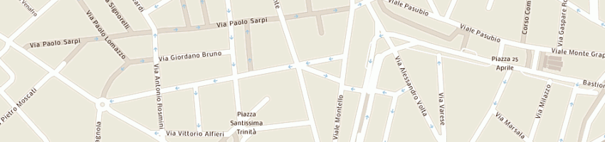 Mappa della impresa confezioni ren sas di ren keyong c a MILANO