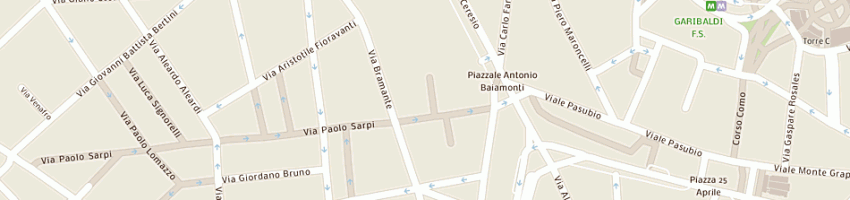 Mappa della impresa carrera's srl a MILANO