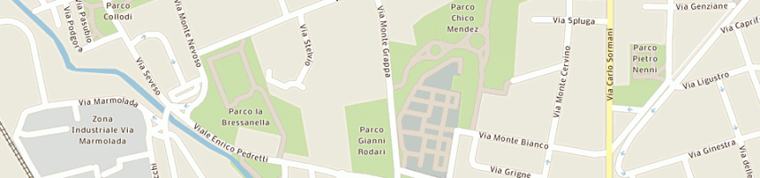 Mappa della impresa ristorante al garibaldi srl a MILANO