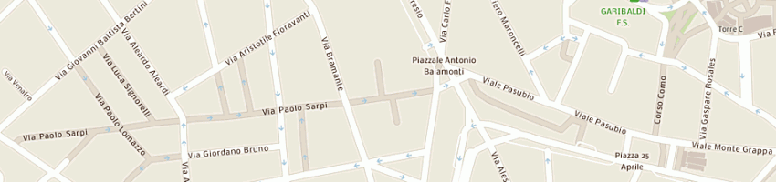 Mappa della impresa caffe' manfredi snc di ghidini cesare e paolo a MILANO