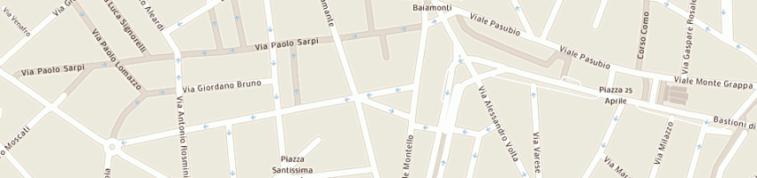 Mappa della impresa new fashion di gao feng a MILANO