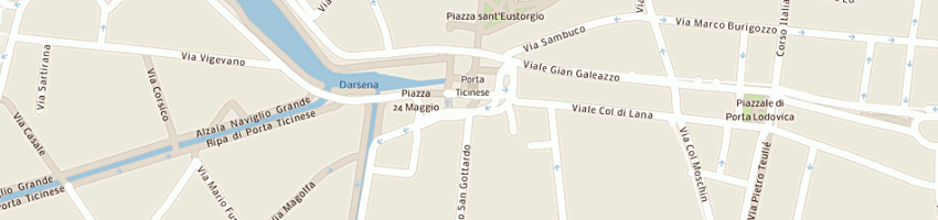 Mappa della impresa upim srl a MILANO