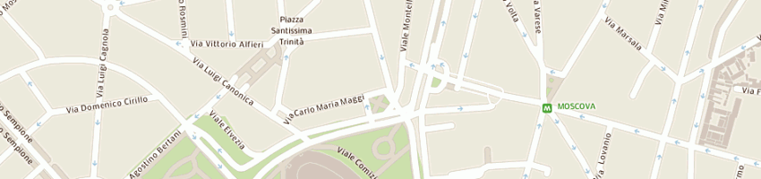 Mappa della impresa gianelli arch patrizia a MILANO