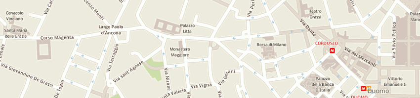 Mappa della impresa arpe camiceria a MILANO