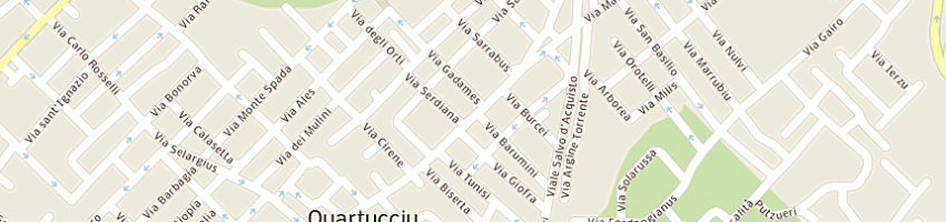 Mappa della impresa frongia aldo a QUARTUCCIU