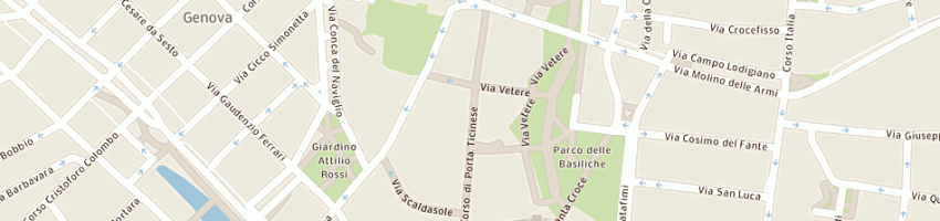 Mappa della impresa leone mauro sas di leone matteo e c a MILANO