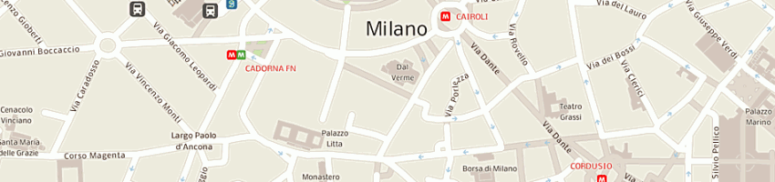 Mappa della impresa cognos spa a MILANO