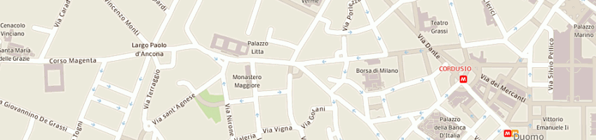 Mappa della impresa marchesi angelo srl a MILANO