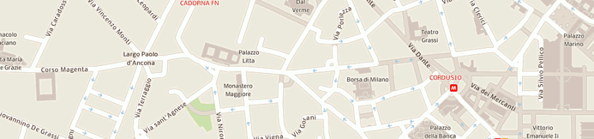 Mappa della impresa d e a sas di barbacini rag dialma e c a MILANO