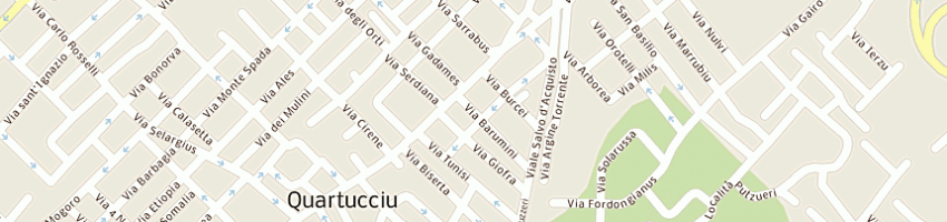 Mappa della impresa cabras armando a QUARTUCCIU