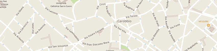 Mappa della impresa m e a consulting sas di patrizia mignani e c a MILANO