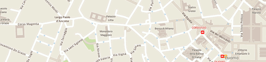 Mappa della impresa podesta umberto antiquario a MILANO