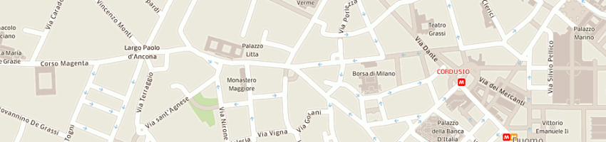 Mappa della impresa oldani vittorio a MILANO