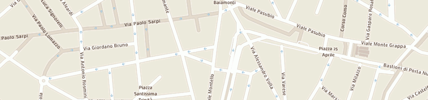 Mappa della impresa istituto bramante srl a MILANO