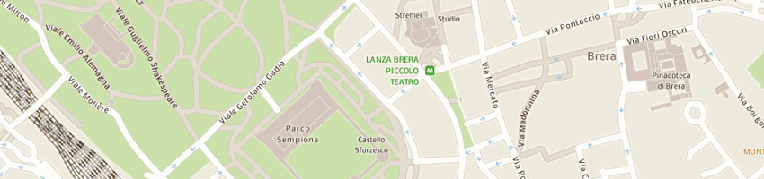 Mappa della impresa condominio piazza castello 22 a MILANO