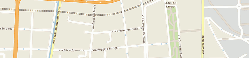 Mappa della impresa innfor dell ing bonetto gandolfi mauro e c sas a MILANO