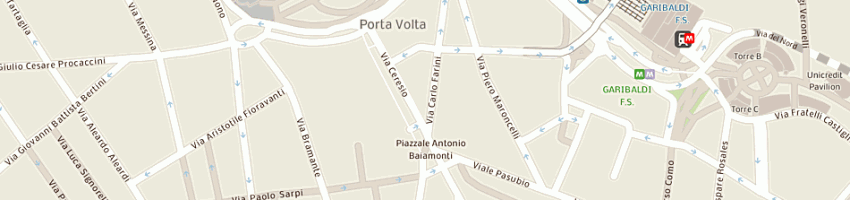 Mappa della impresa luca calzature sas di coco grazia e c a MILANO