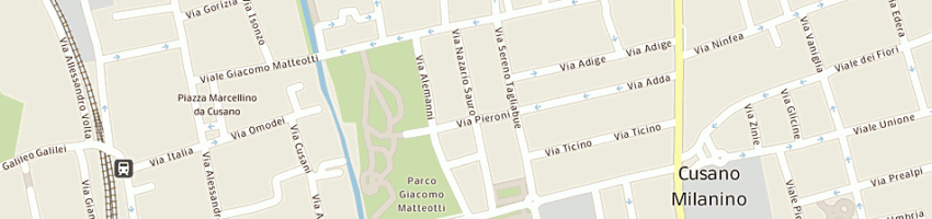 Mappa della impresa venuti e c srl organizzazione trasporti terrestri oltremare a MILANO