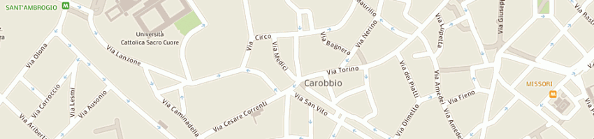 Mappa della impresa baires mobili sas di ruggero sandra aida e c a MILANO