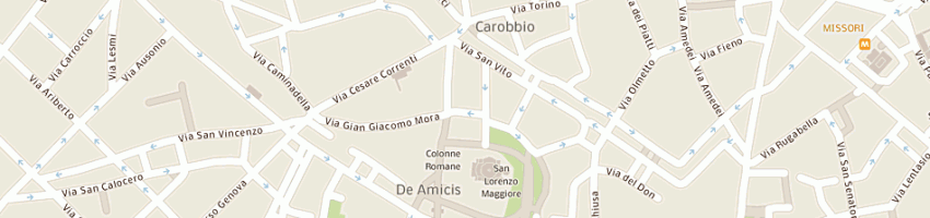 Mappa della impresa parrucchiere per uomo angelo e marina snc di tedone arcangelo e av a MILANO