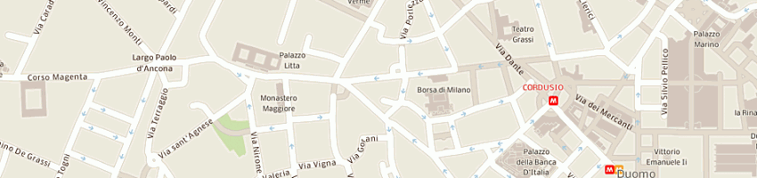 Mappa della impresa la colonna sas di trioschi olivia e c a MILANO