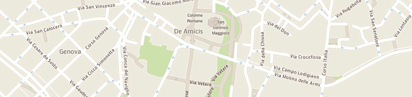 Mappa della impresa la dogana del buon gusto srl a MILANO