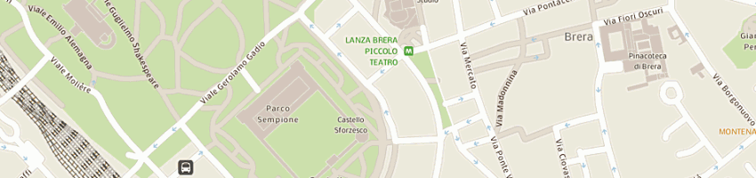 Mappa della impresa il solleone srl a MILANO