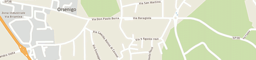 Mappa della impresa croci umberto a ORSENIGO