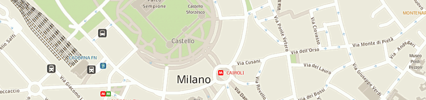 Mappa della impresa de benedetti dante a MILANO