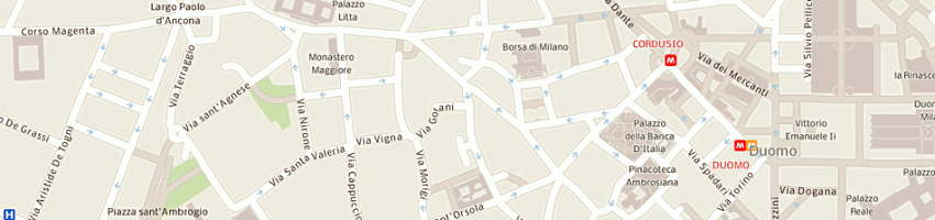 Mappa della impresa mille case srl a MILANO