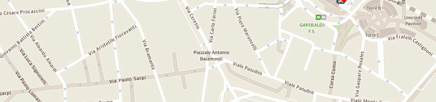 Mappa della impresa punto franchising srl a MILANO