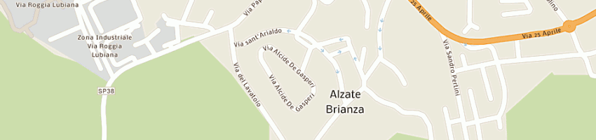Mappa della impresa frigerio roberto a ALZATE BRIANZA