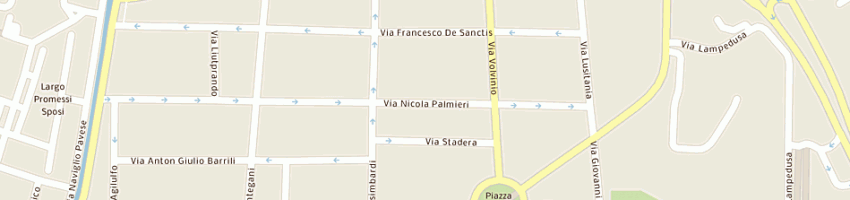 Mappa della impresa diomede srl a MILANO