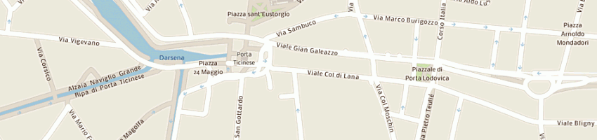 Mappa della impresa glam srl a MILANO