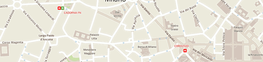 Mappa della impresa olivetti ing c c spa a MILANO