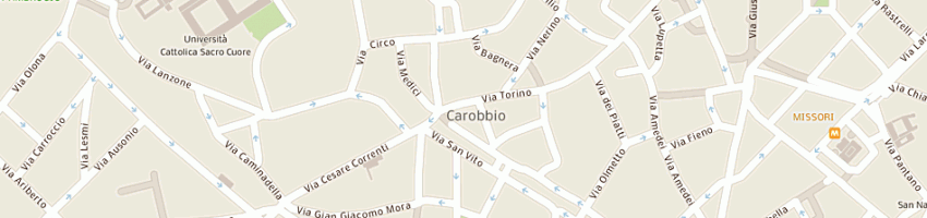 Mappa della impresa peco sas di cofano angelo e c a MILANO