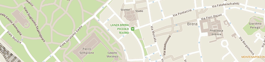 Mappa della impresa bruz srl a MILANO