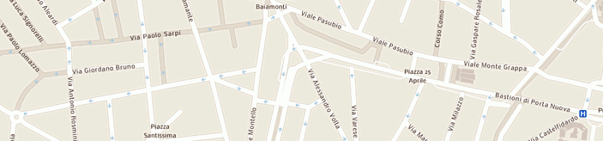Mappa della impresa borghi marta a MILANO