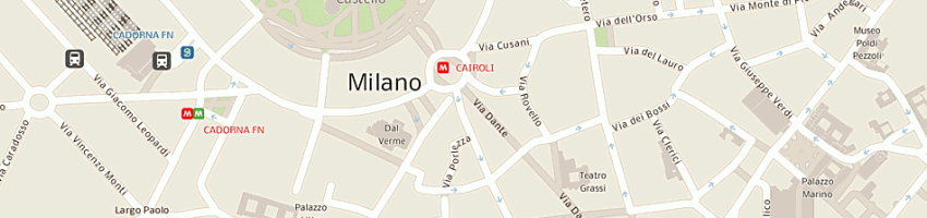Mappa della impresa etam italia srl a MILANO
