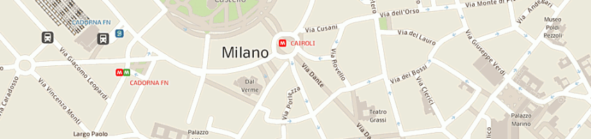 Mappa della impresa golden lady company spa a MILANO