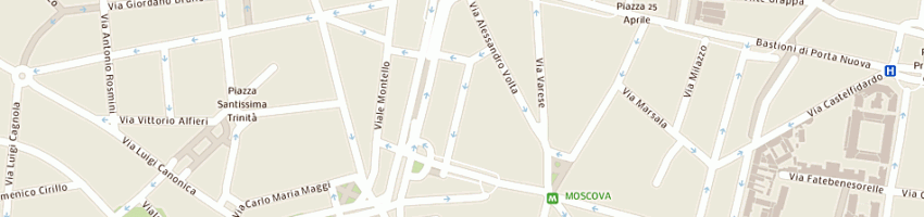 Mappa della impresa altai srl a MILANO