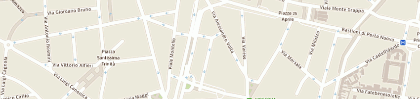 Mappa della impresa cospa srl a MILANO