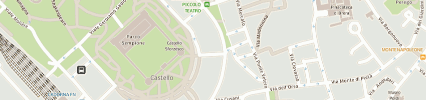 Mappa della impresa tintero a MILANO